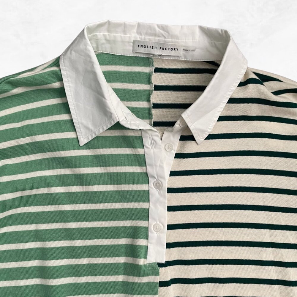 English Factory Knit Stripe Colorblock Top - Picture 5 of 7